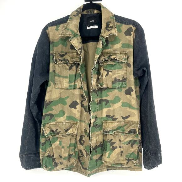 BDG Urban Outfitters Camo Utility Jacket – 100% Cotton Military Style Coat Small - Picture 1 of 10